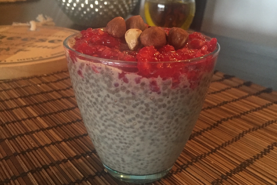 Chia pudding con 