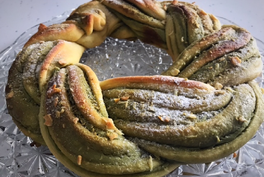 Ricetta Pan Brioche Alla Crema Di Pistacchio Con Mandorle Manjoo