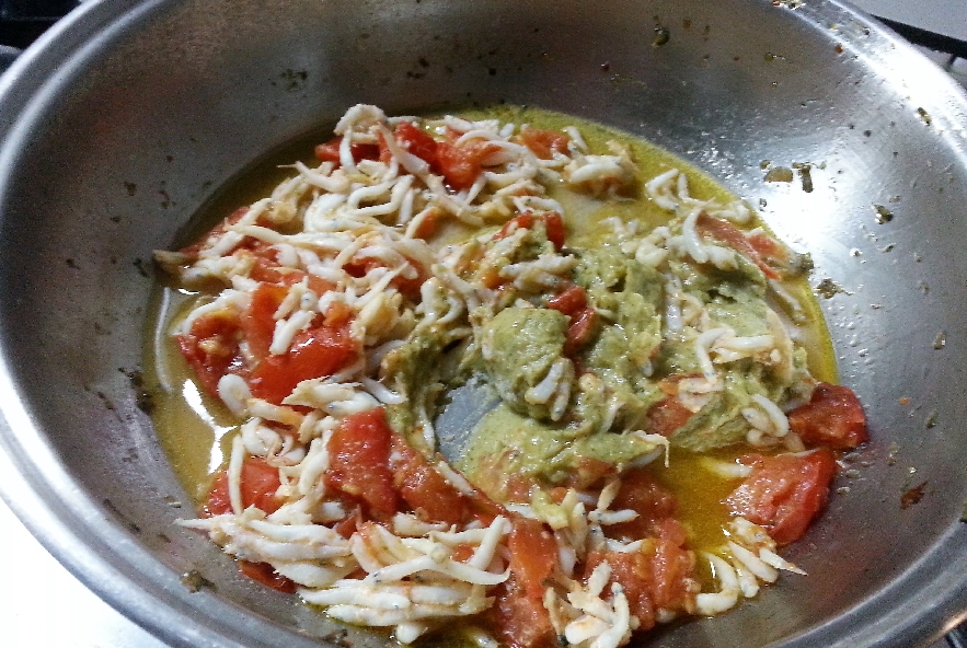 Tagliatelle con neonato e crema di broccoli - Step 2 - Immagine 4