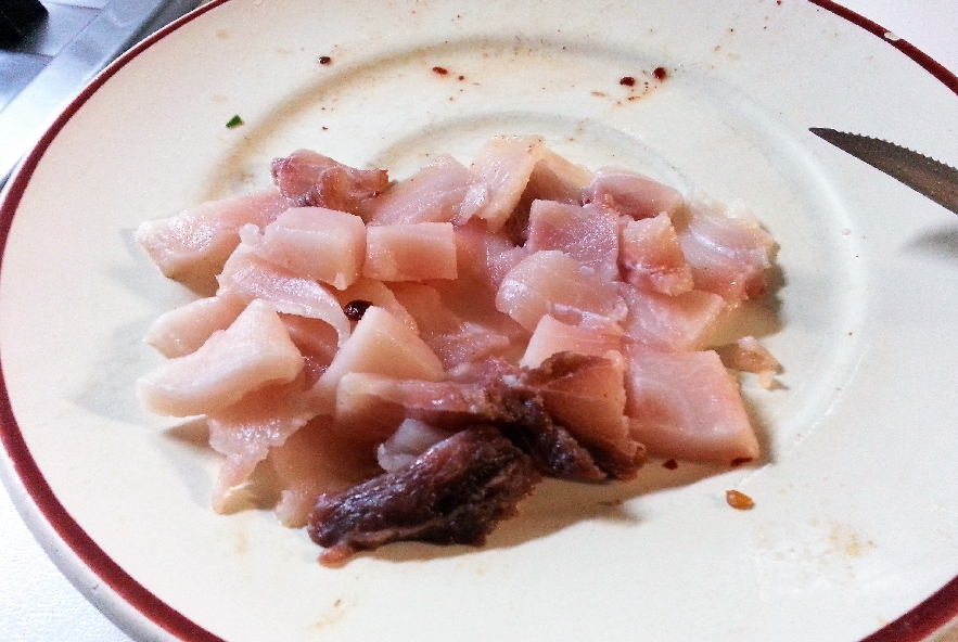 Reginette pesce spada, pomodori, olive e mentuccia - Step 2 - Immagine 1