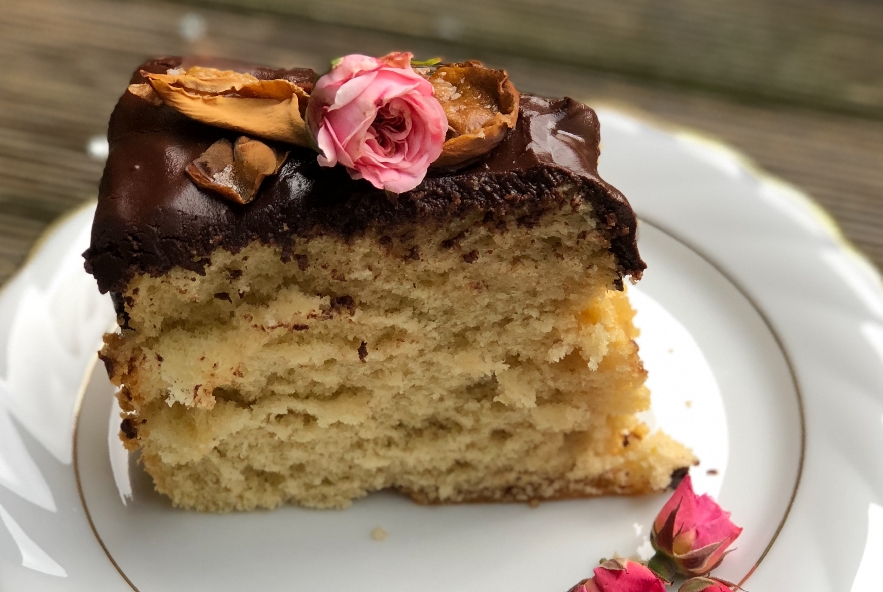 Chiffon cake alla rosa e petali caramellati - Step 6 - Immagine 2