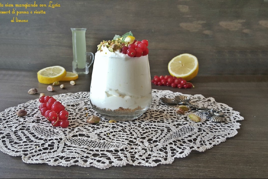 Ricetta Dessert di panna e ricotta al limone - Manjoo