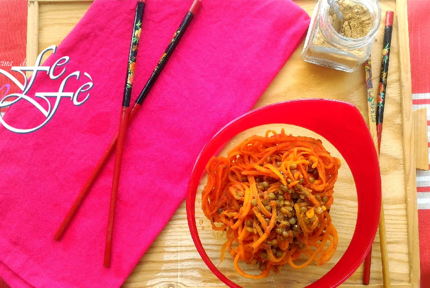 Spaghetti di carote con lenticchie e zenzero - Step 7 - Immagine 1