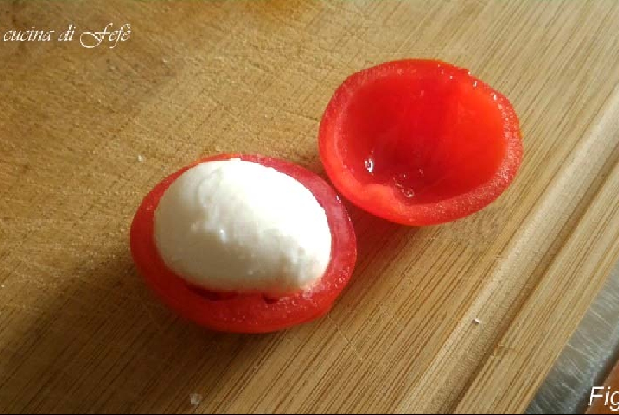 Pomodorini farciti gratinati - Step 4 - Immagine 1