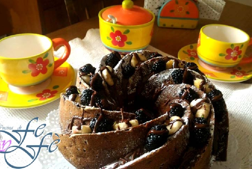 Bundtcake con banane, gelsi e cioccolato - Step 6 - Immagine 1