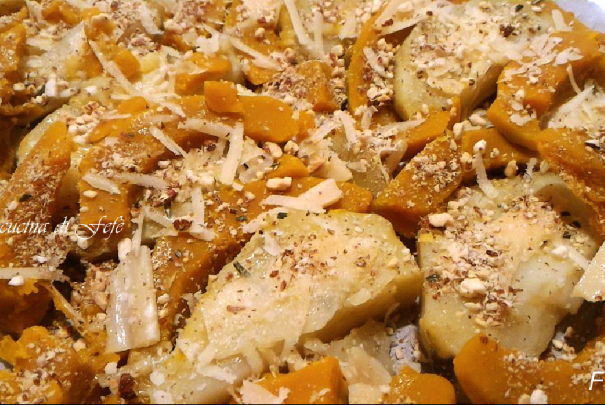 Patate dolci gratinate con zucca e nocciole - Step 2 - Immagine 1