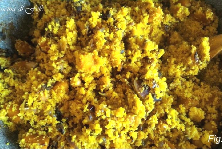 Cous cous con zucca, radicchio e mandorle - Step 9 - Immagine 1