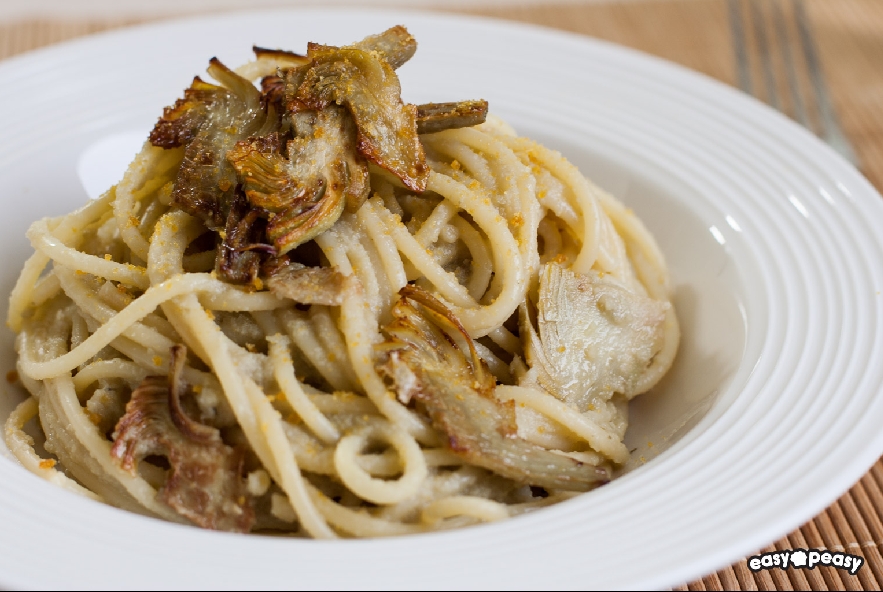 Spaghetti carciofi e bottarga - Step 4 - Immagine 1