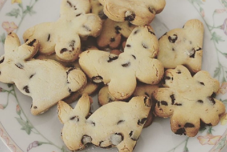 Biscotti con farina di riso e gocce di cioccolato - Manjoo