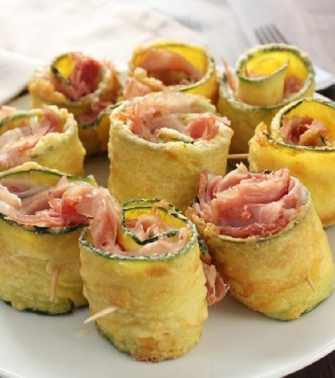 Involtini di zucchine fritte