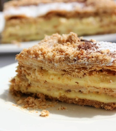 Millefoglie con crema chantilly