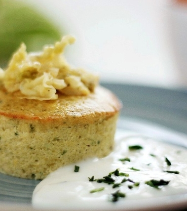 Sformatini di verza con fonduta