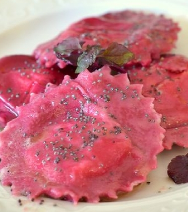 Pasta ripiena con ricotta e gamberetti