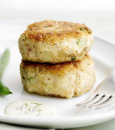 Hamburger di salmone all'aneto