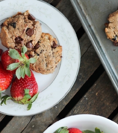 Biscotti d'avena con gocce di cioccolato