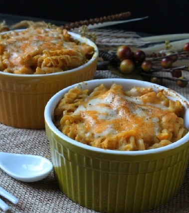 Pasta al forno con zucca e ricotta