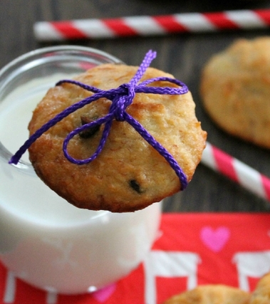 Biscotti ricotta, banane, cocco e cioccolato