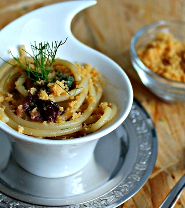 Spaghetti al profumo di alici e finocchietto