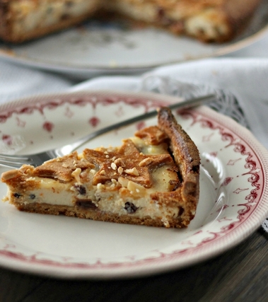 Crostata con frolla al panettone