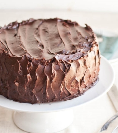 Torta integrale con ganache al cioccolato