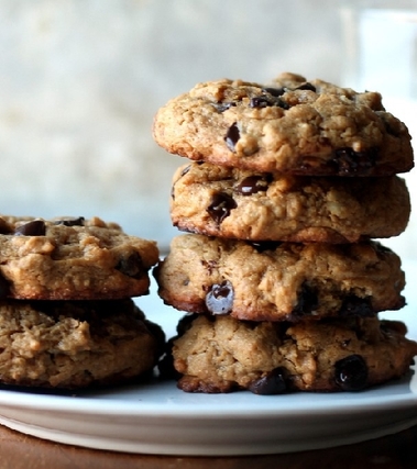 Biscotti d'avena e gocce di cioccolato