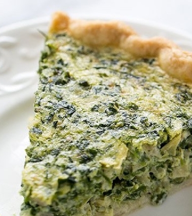 Quiche di spinaci e carciofi