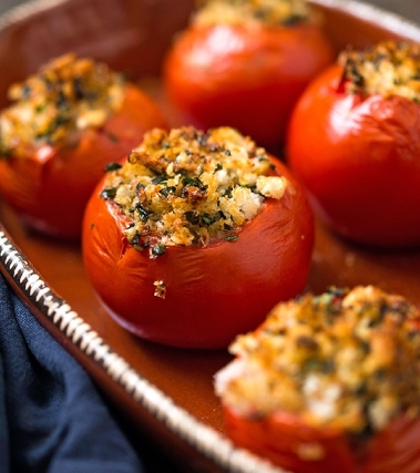 Pomodori al forno ripieni di riso
