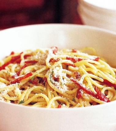 Spaghetti al salame gentile