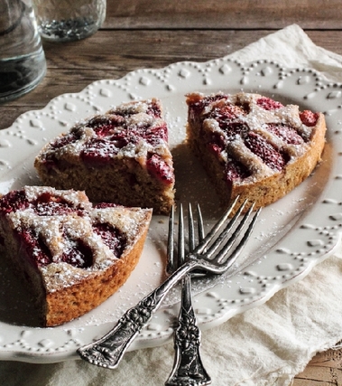 Torta integrale alle fragole