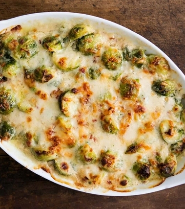 Gratin con i cavoletti di bruxelles