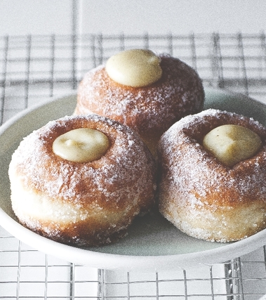 Bombette con crema alla vaniglia