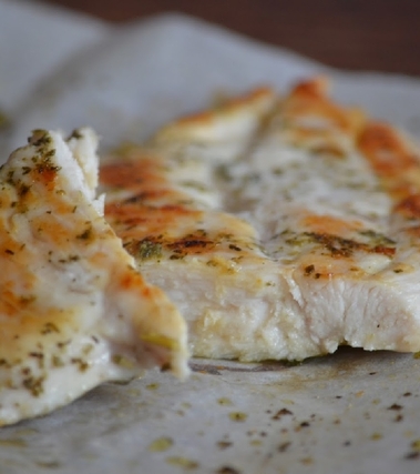 Petto di pollo alle erbette