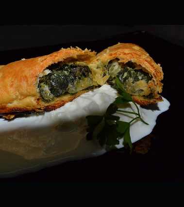 Cannoli di verdure con burrata