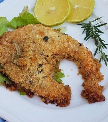 Salmone gratinato alle erbe