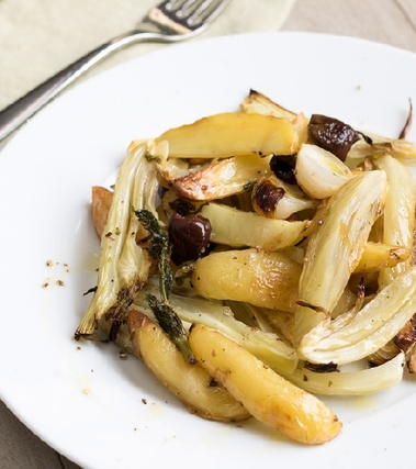 Grecata di patate e finocchi