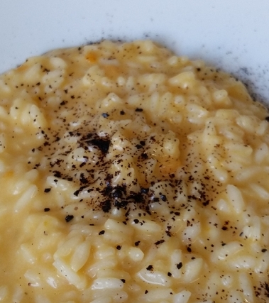 Risotto zucca e liquirizia