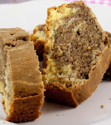 Plumcake marmorizzato al caffè