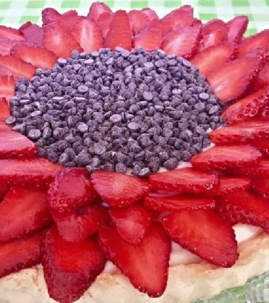 Crostata rosso girasole