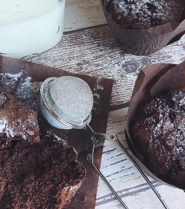 Muffin vegani di castagne e cioccolato