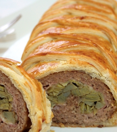 Polpettone ai carciofi in crosta