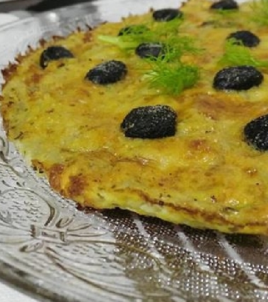 Frittata ai finocchi e olive nere