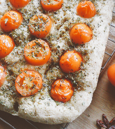 Focaccia integrale alla pizzaiola