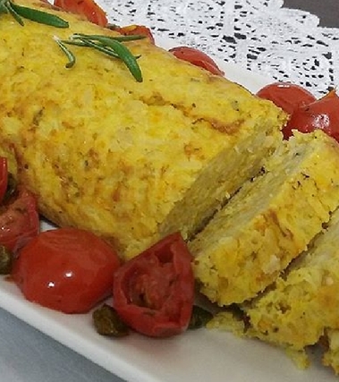 Polpettone vegetariano di fagioli e riso