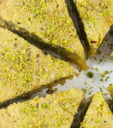 Torta al pistacchio gluten-free
