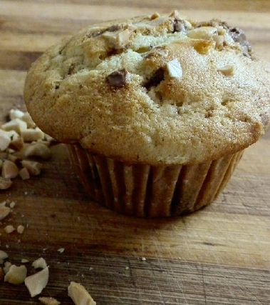 Muffin cioccolato e arachidi
