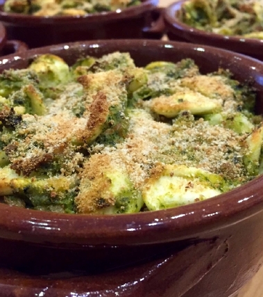 Orecchiette al forno con cime di rapa e salsiccia