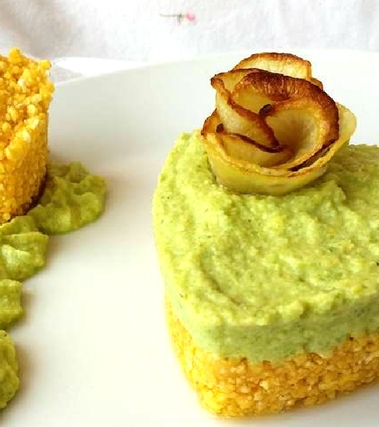 Cheesecake di avocado, mela e yogurt greco
