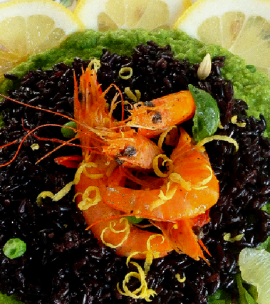 Riso venere di primavera