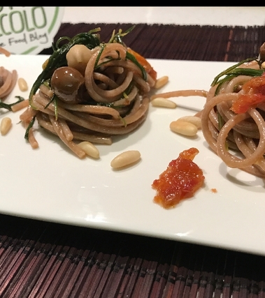 Spaghetti farro agli agretti