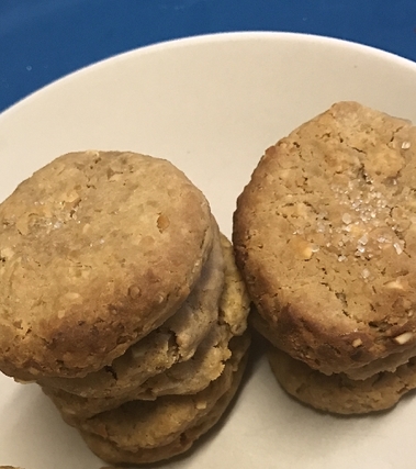 Biscotti al burro di arachidi e ceci